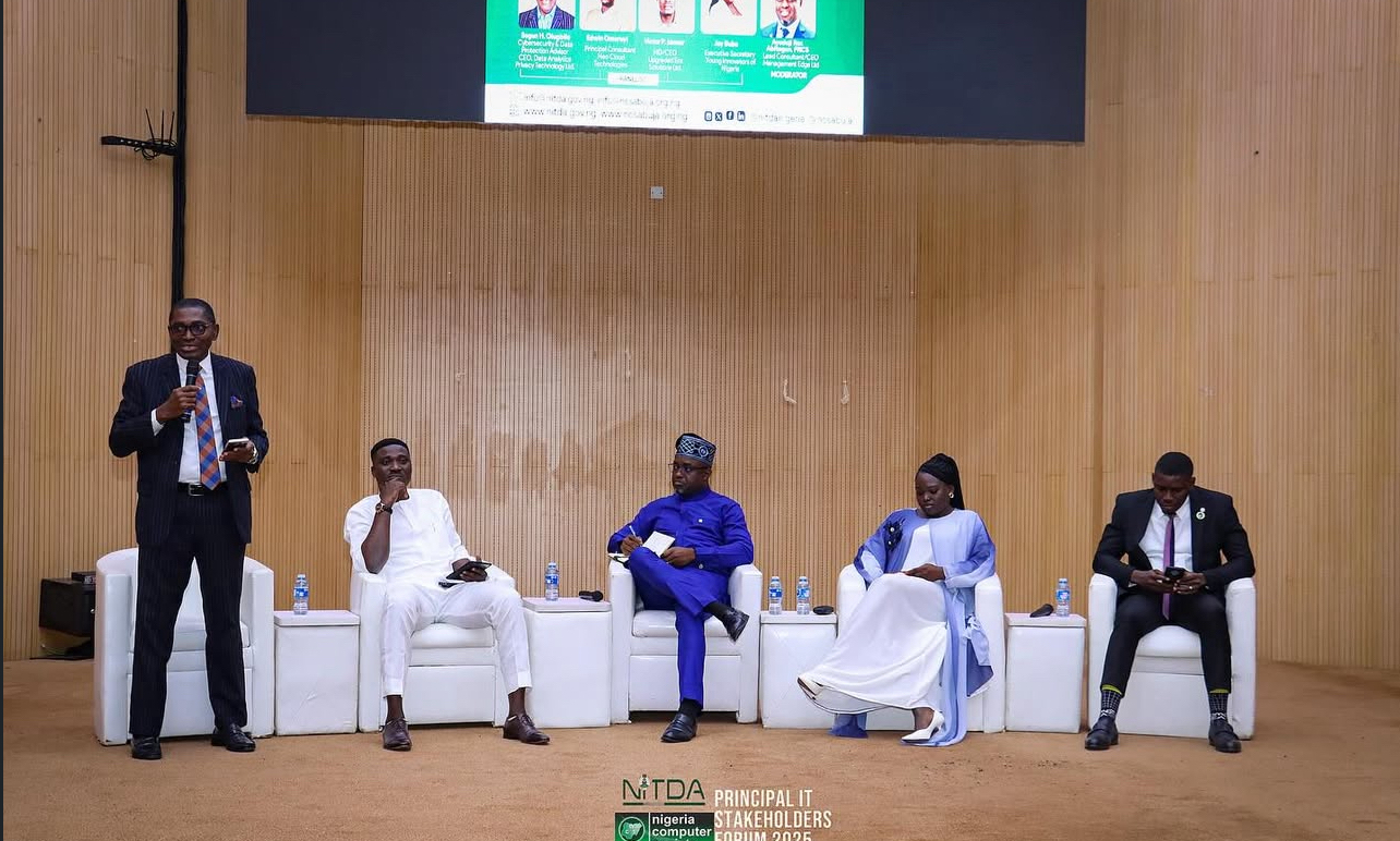 Technology and industry professionals in discussion